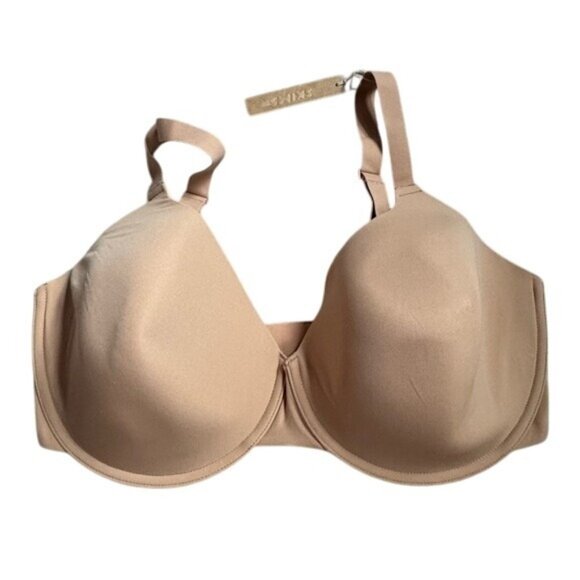 Skims 38DDD Fits everybody tshirt demi bra Ochre Tan Brown NWT - Picture 1 of 6